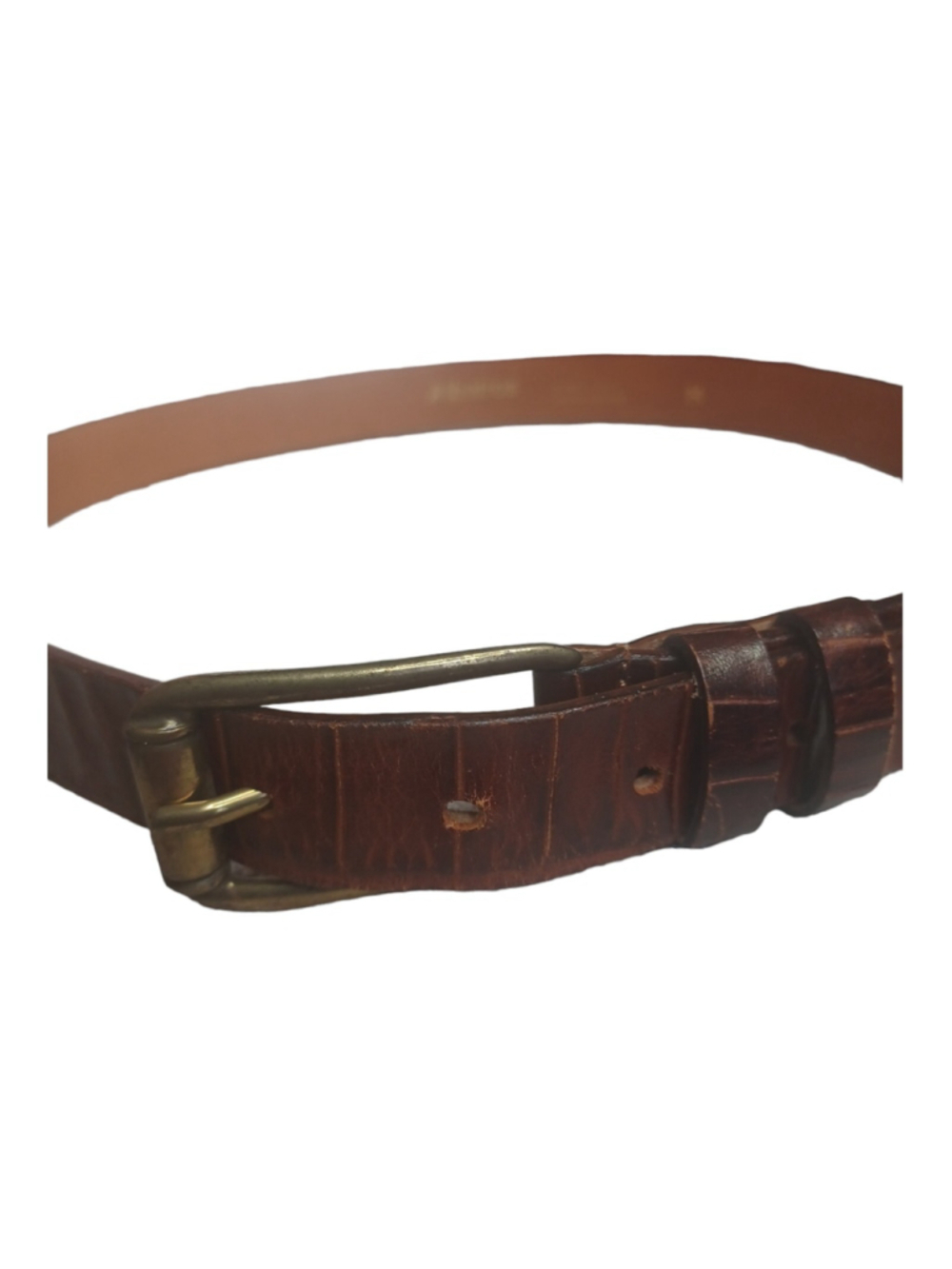 Albatross Italy Leather Crocodile Belt M